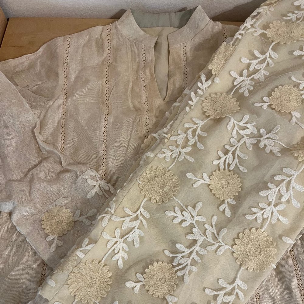 Cotton SIlk 2 piece suit